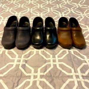 Dansko Clogs ***3 pair***.  Size 39